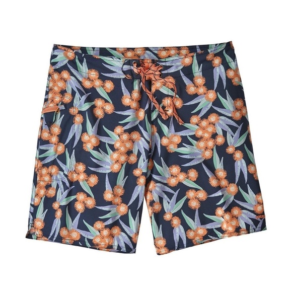 Patagonia Stretch Planing Boardshorts Las Flores New Navy Baggies 8” Size:‎ 4 - Picture 1 of 6